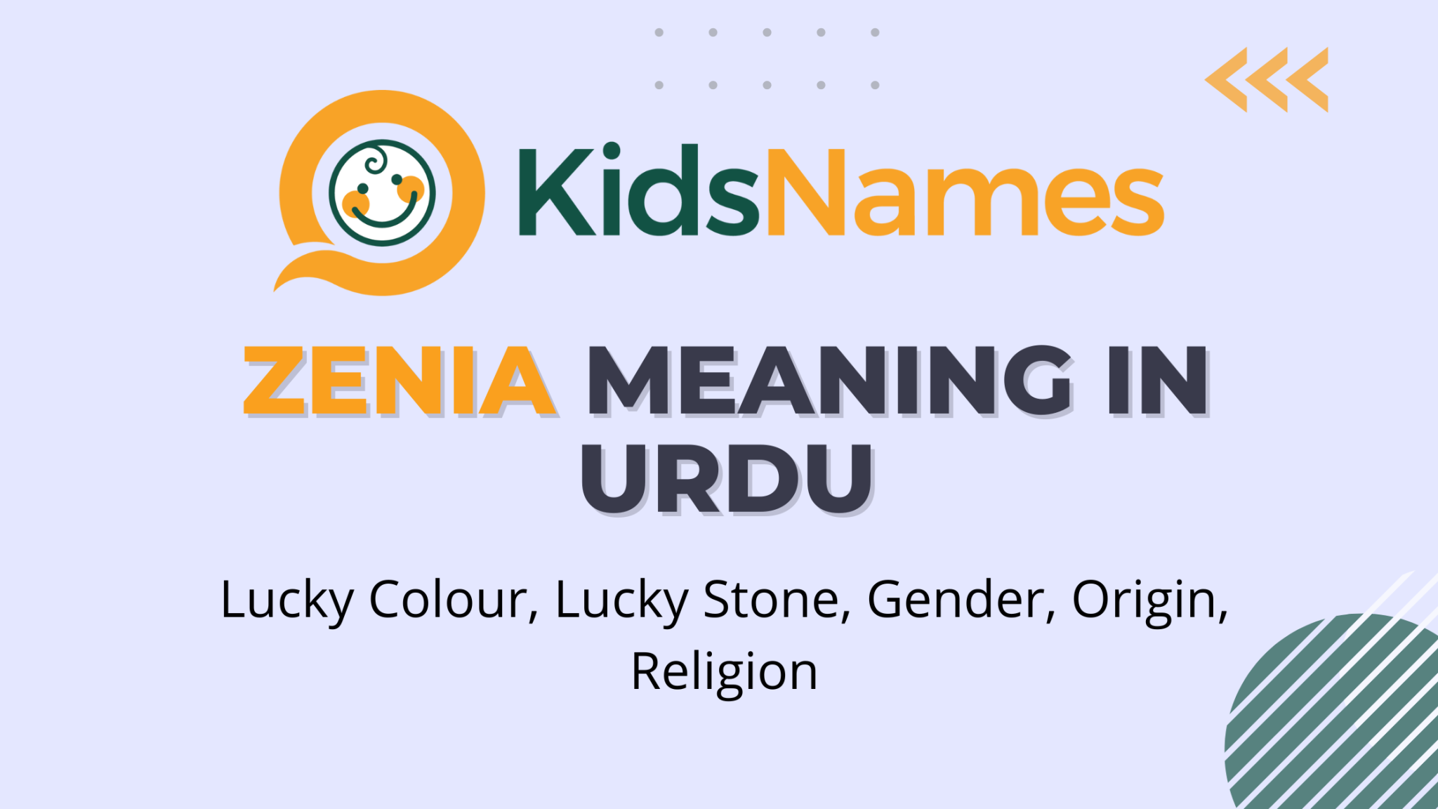 zenia urdu meaning