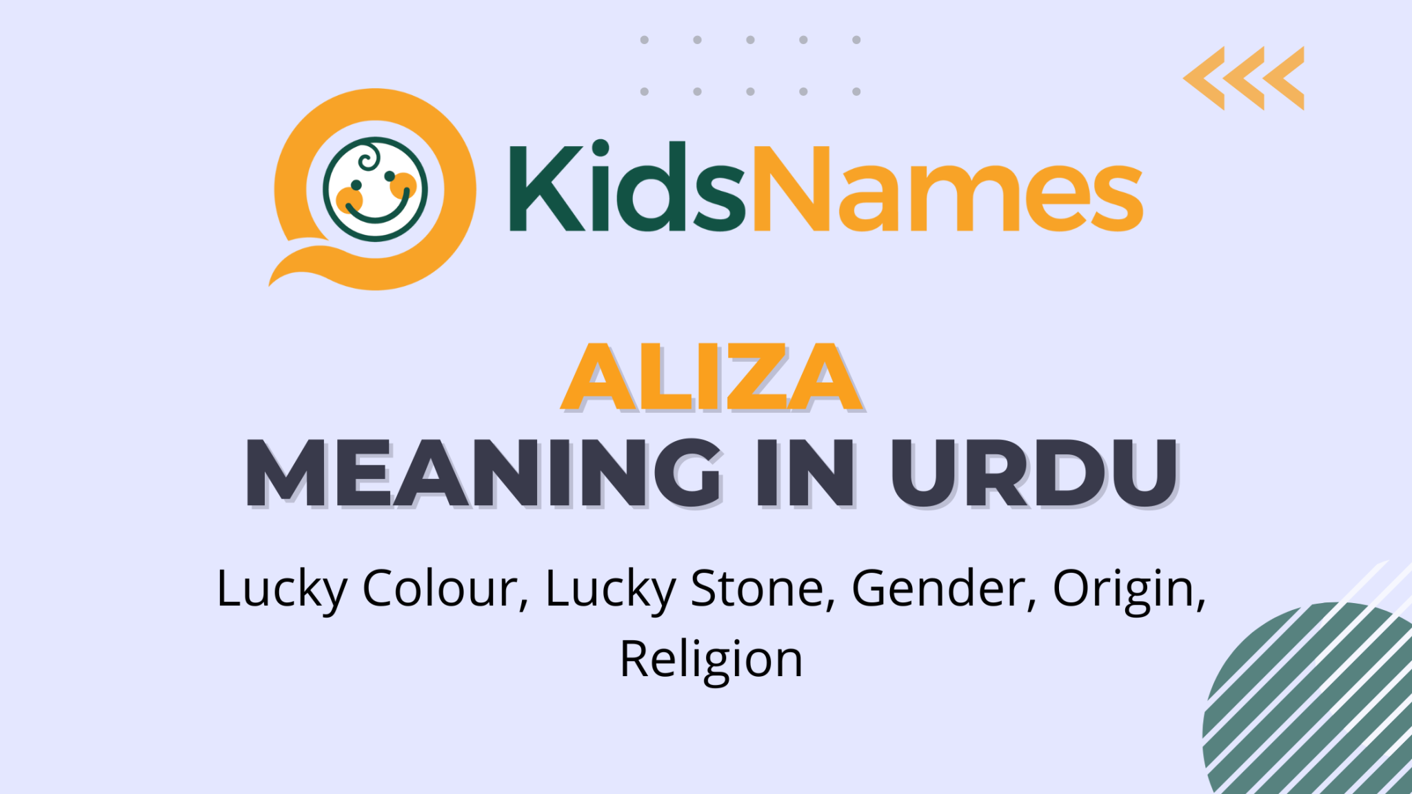 Aliza name meaning in urdu