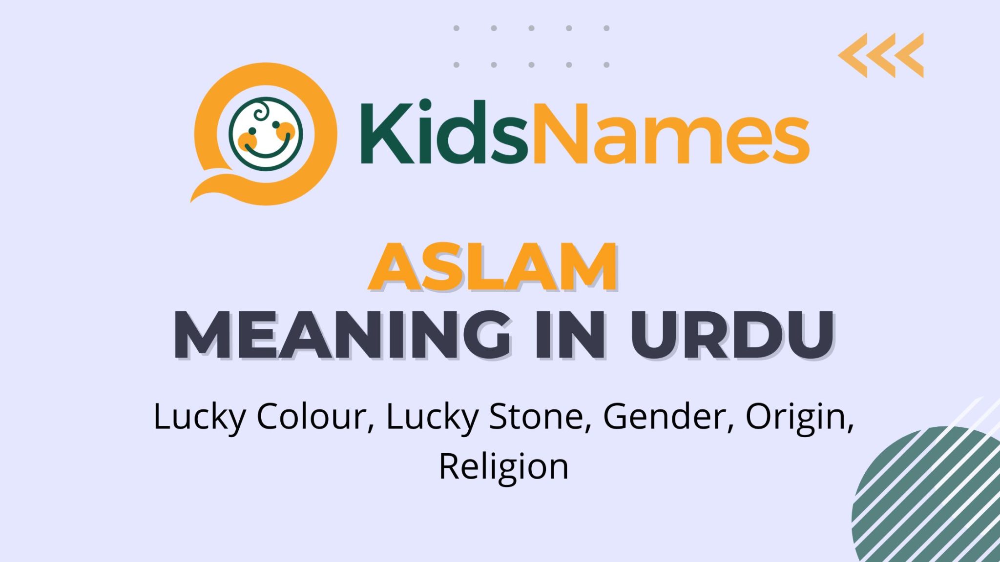Aslam name meaning in urdu