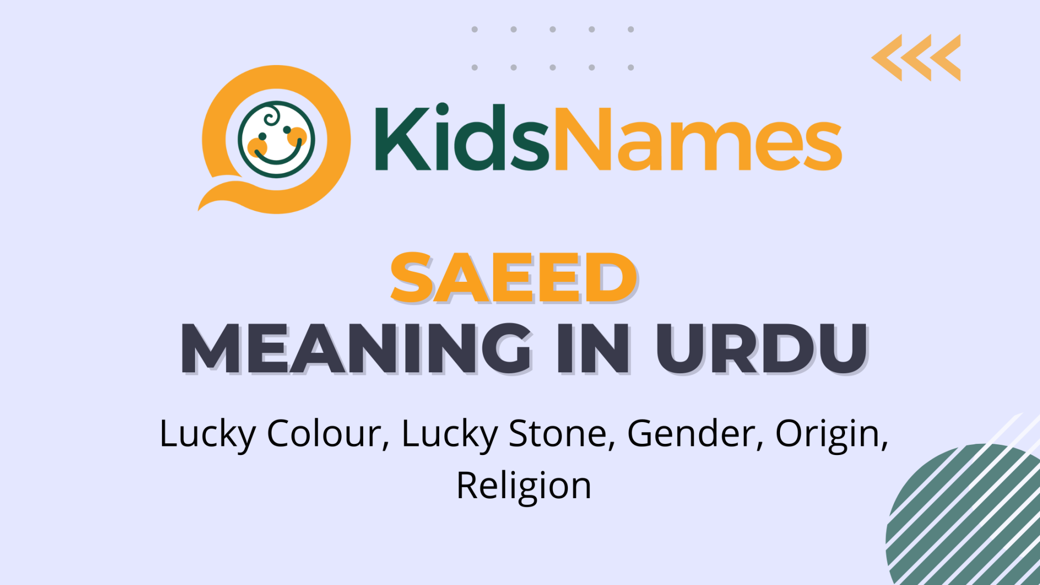 Saeed name meaning in urdu